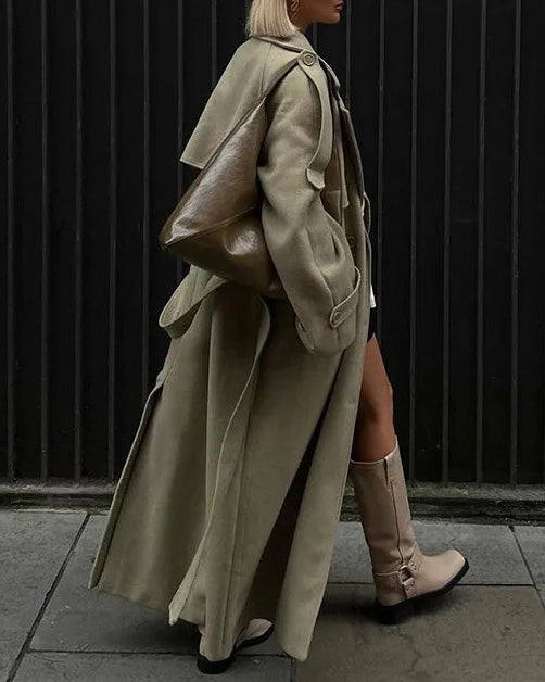 ShoptheCIC Norwegian Fjord Woolen Trench Coat for Elegance