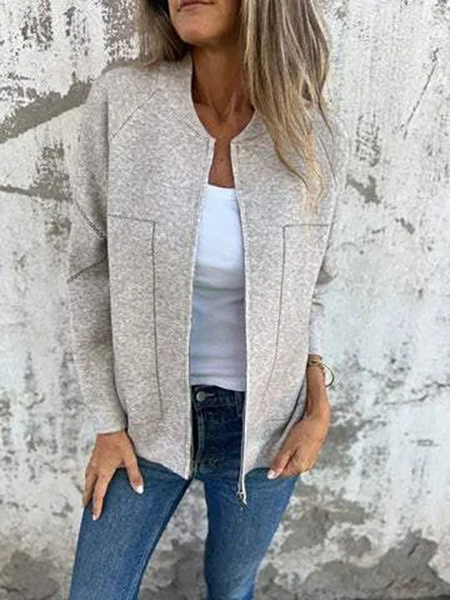 Tailored Slim Woolen Cropped Jacket for Effortless Style