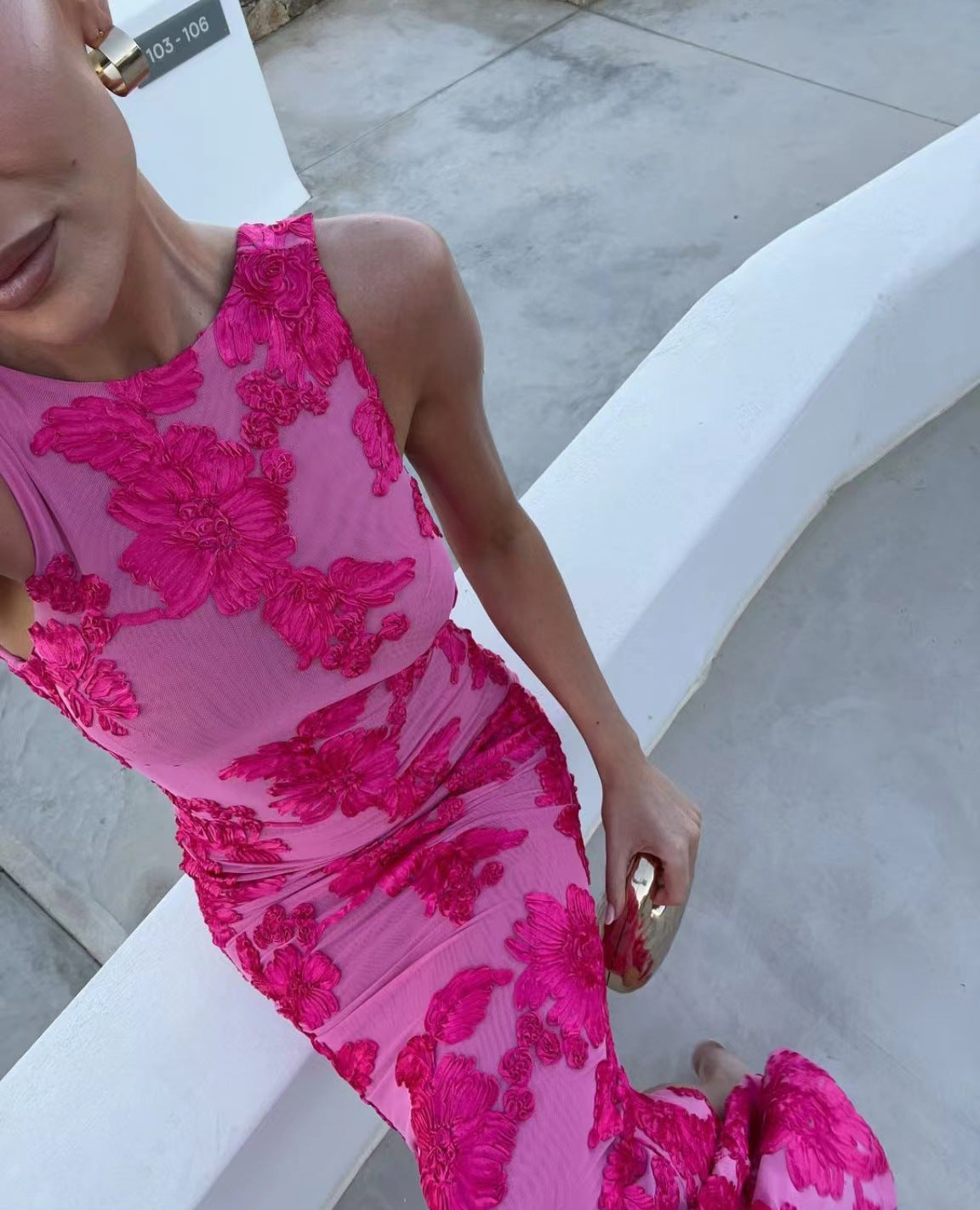 Morganite Maxi Dress - Pink