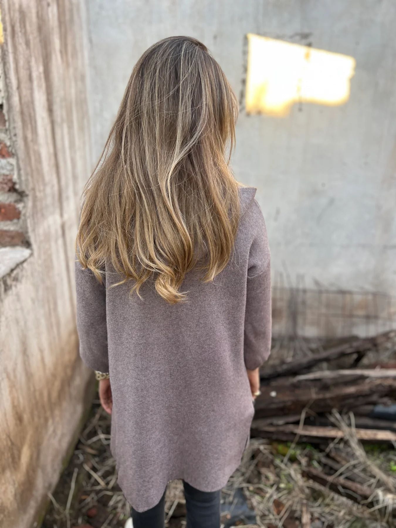 ShoptheCIC Mid-Length Woolen Hooded Jacket with Pockets