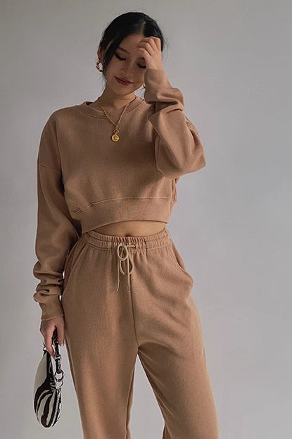 Solid Cut Out Knit Sweater for Stylish Workouts