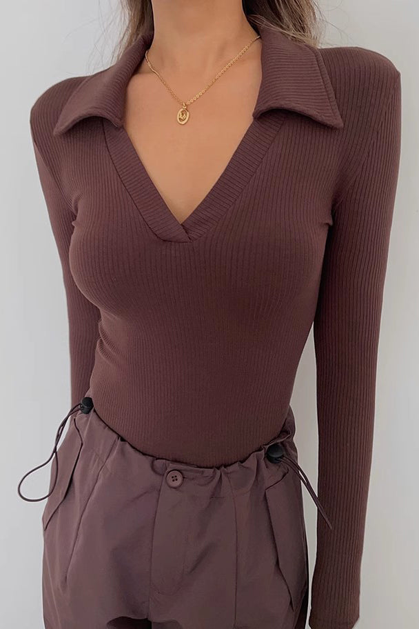 Orro Shop V-Neck Knit Wrap Sweater for Effortless Style