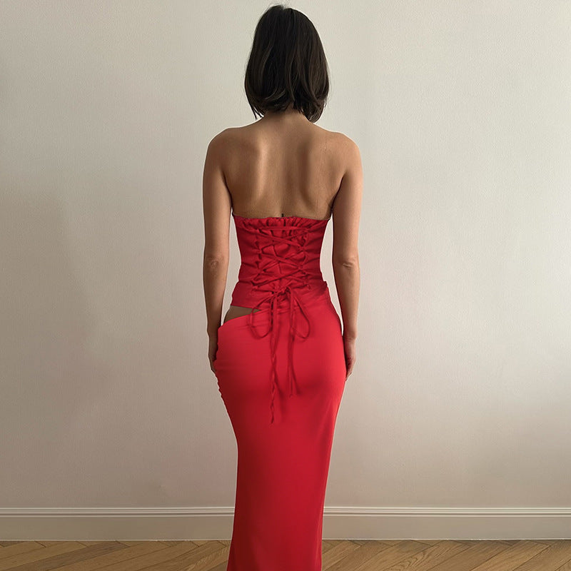 Tess Maxi Dress - Red