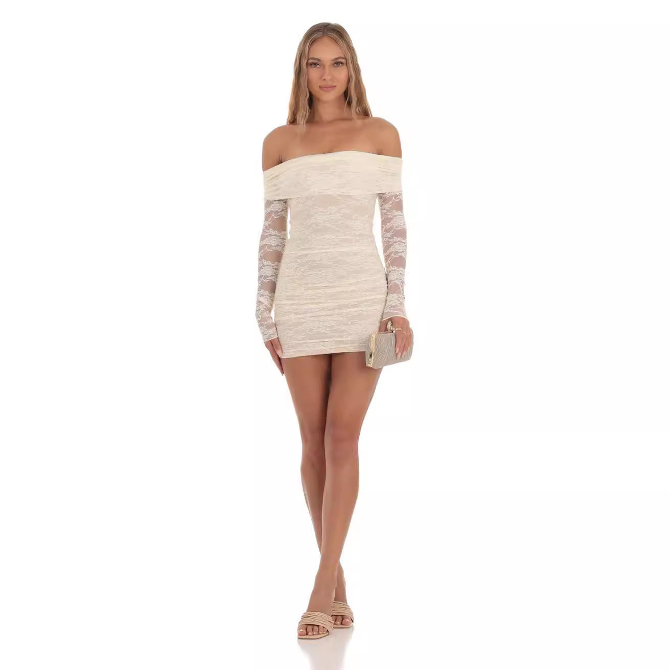 All That Lace Mini Dress - Fashionpara