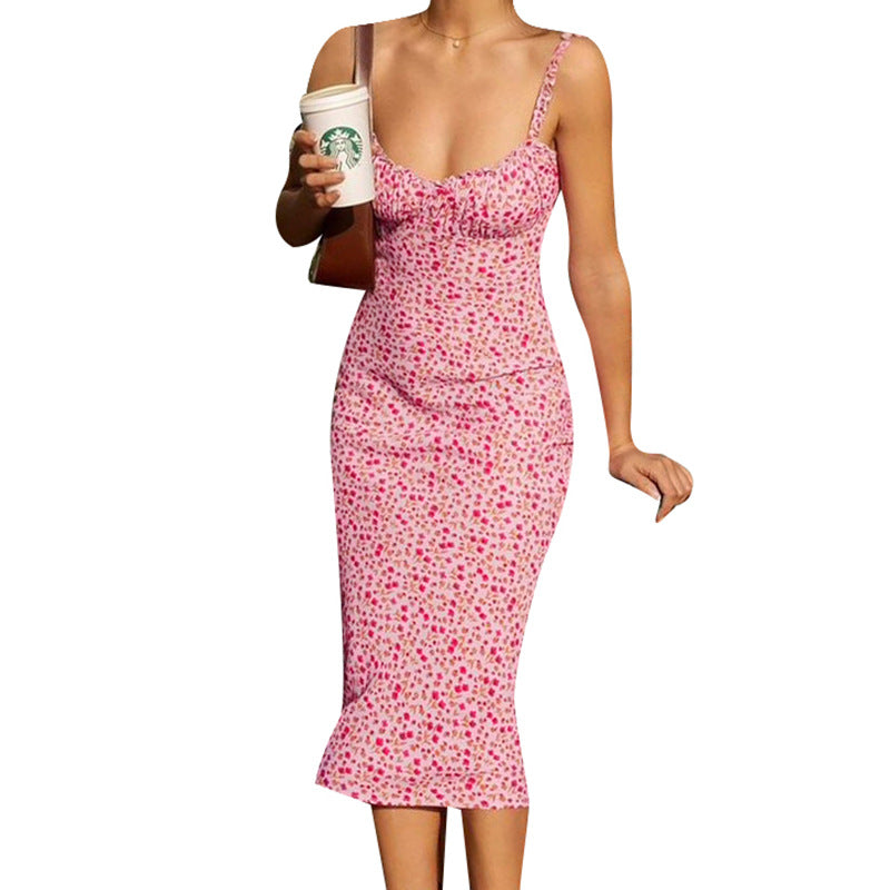 Like A Peach Floral Ruffle Maxi Dress - Fashionpara