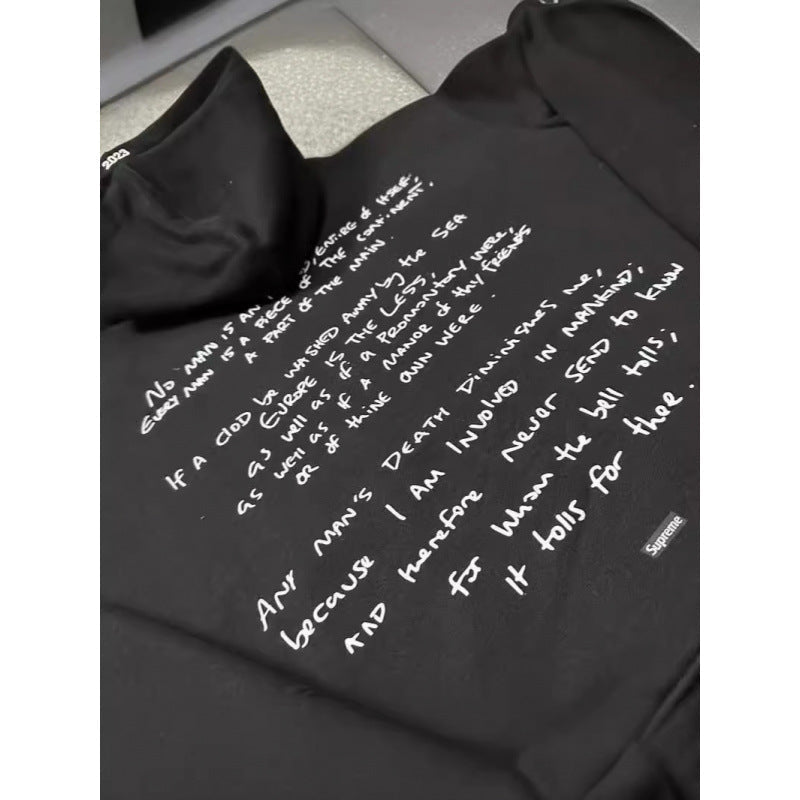 Street Style Devil Print Hoodie - Fashionpara