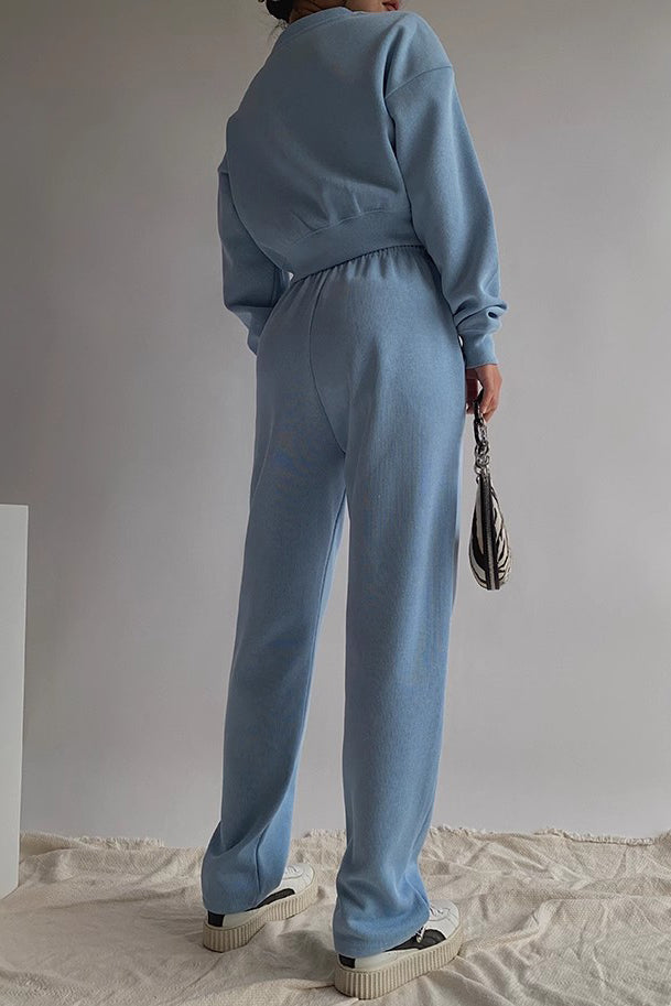 Solid Cut Out Knit Sweater for Stylish Workouts