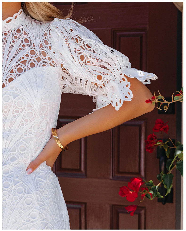 Champs-lys����es Embroidered Lace Dress