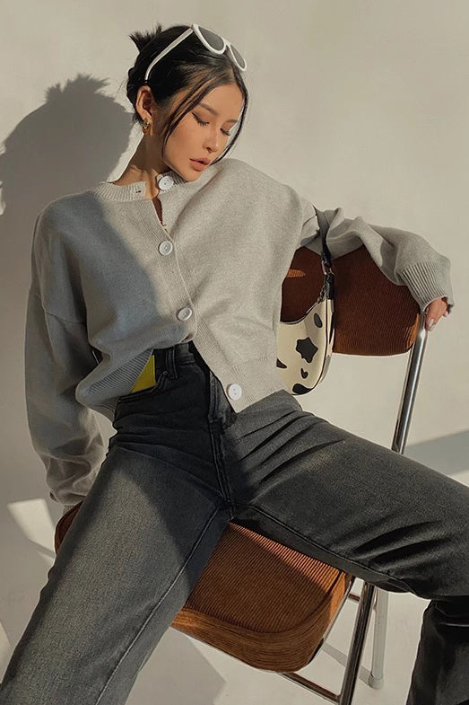 Orro Shop Open Front Cardigan - Stylish Buttoned Sweater