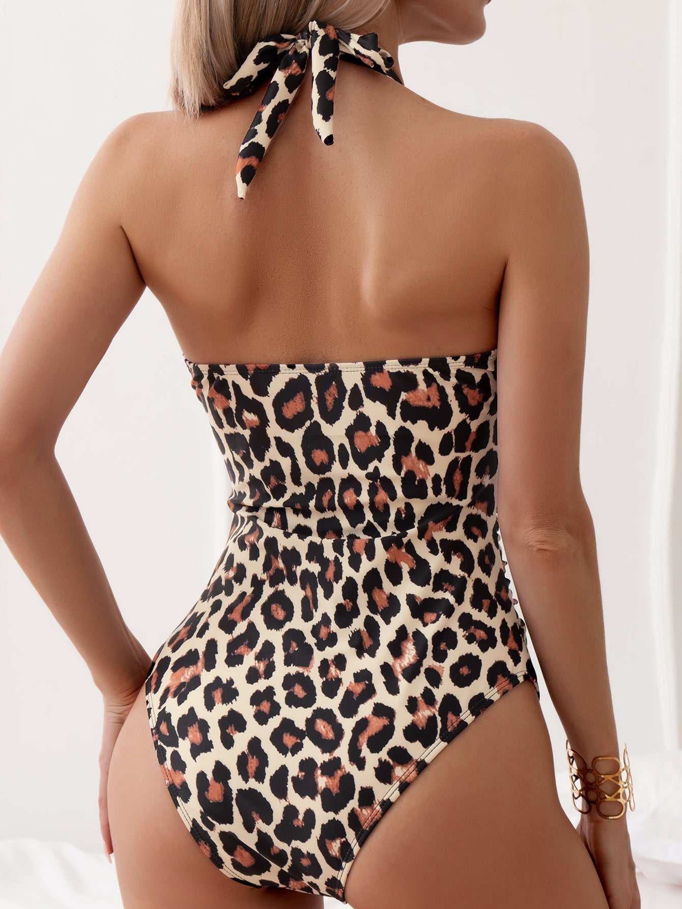Stripe One Piece Swimsuit - Fashionpara
