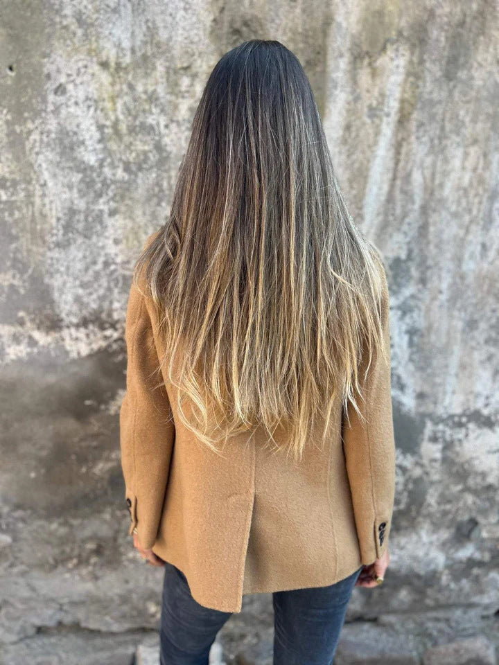 Stylish Macaron Colors Woolen Suit Jacket for Sophisticated Look