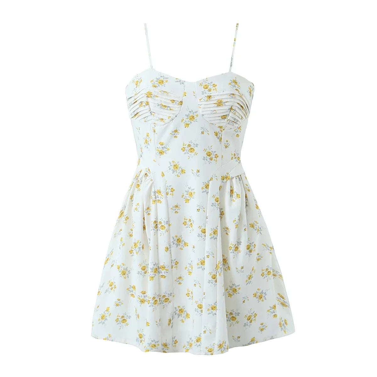 Floral Persuasion Smocked Mini Dress - Fashionpara