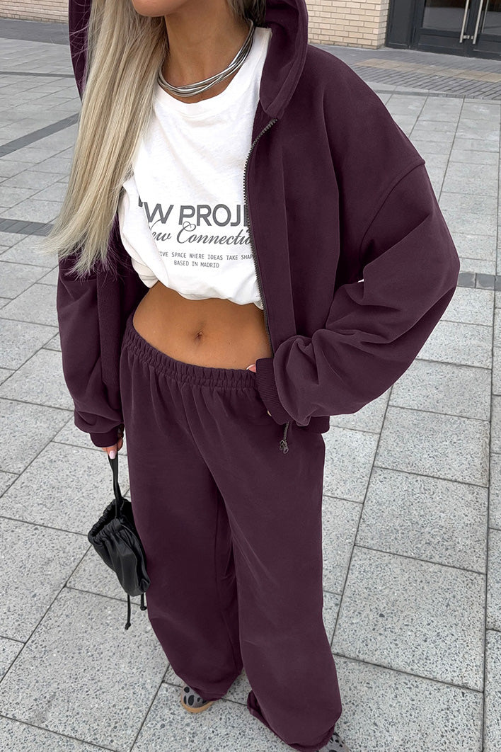 Cotswolds Lane Cozy Hooded Sweatshirt and Sweatpants Set