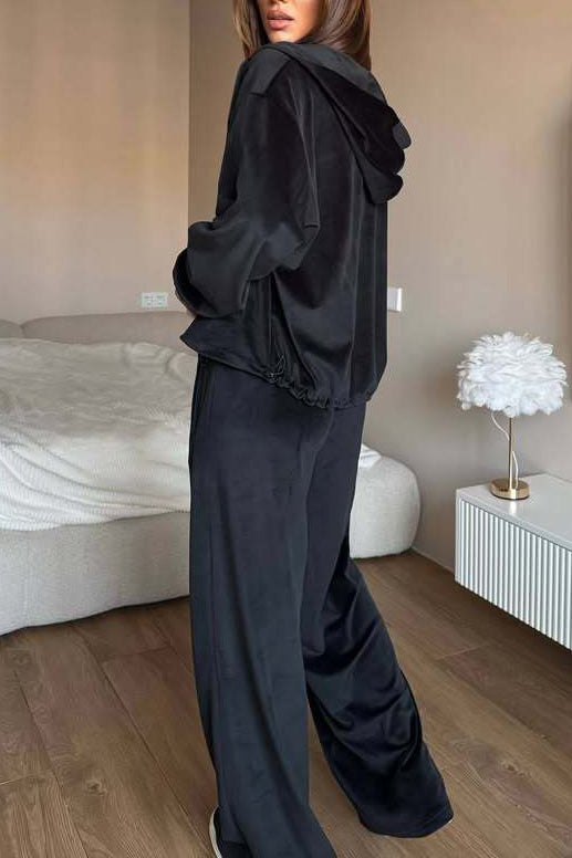 ShoptheCIC Cozy Cookie Dough Hooded Coat and Pants Set