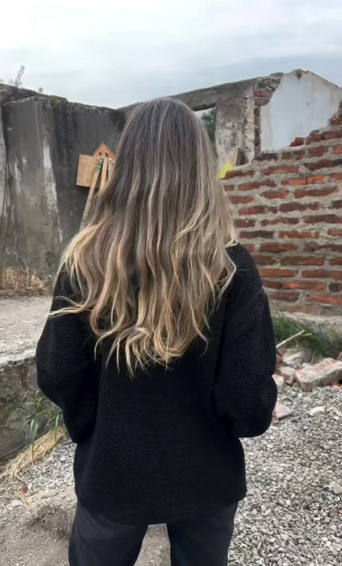 Loose Irregular Button Fleece Jacket with High Collar Design