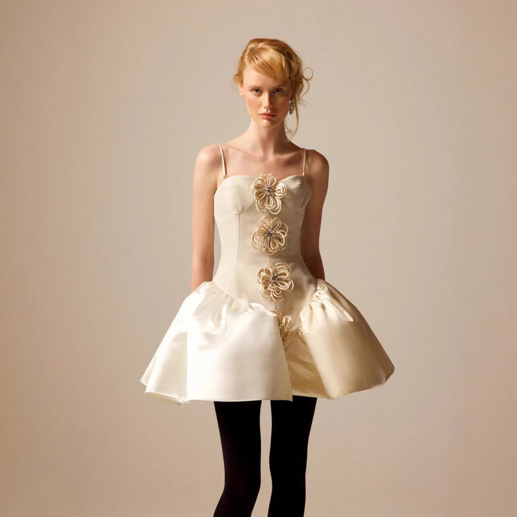 Floral Lace Bandage Prom Dress for Birthday Party