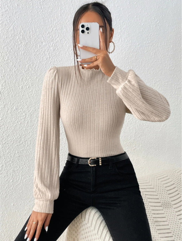 CozyKnit Long-Sleeve Turtleneck Sweater for Stylish Comfort