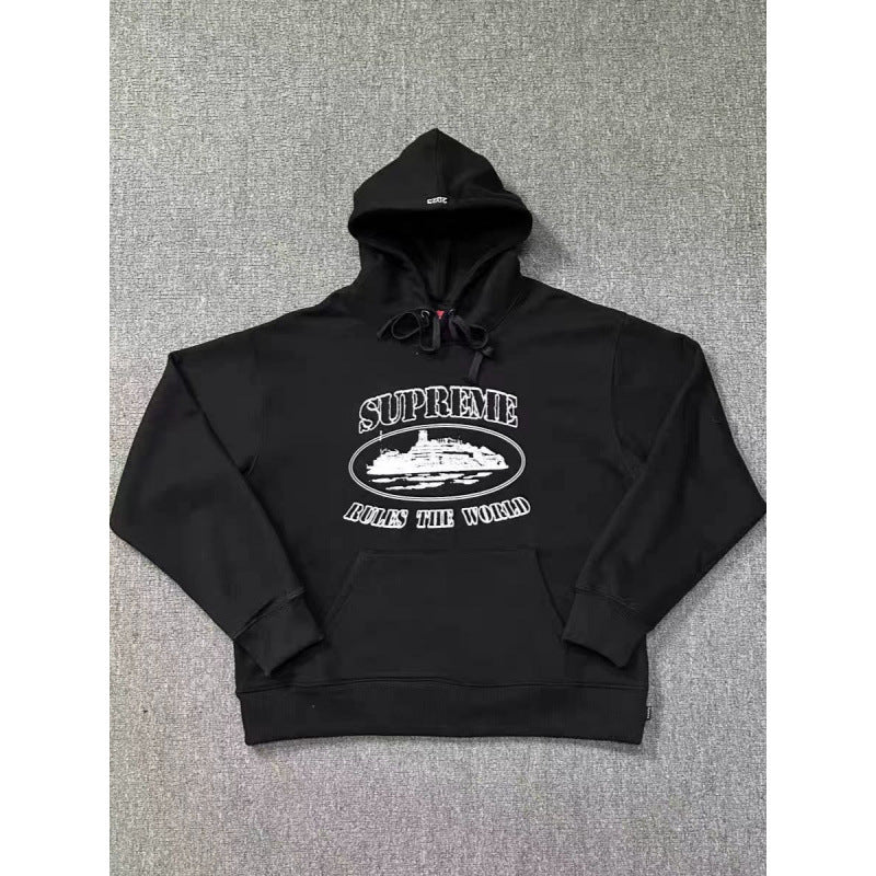 Street Style Devil Print Hoodie - Fashionpara