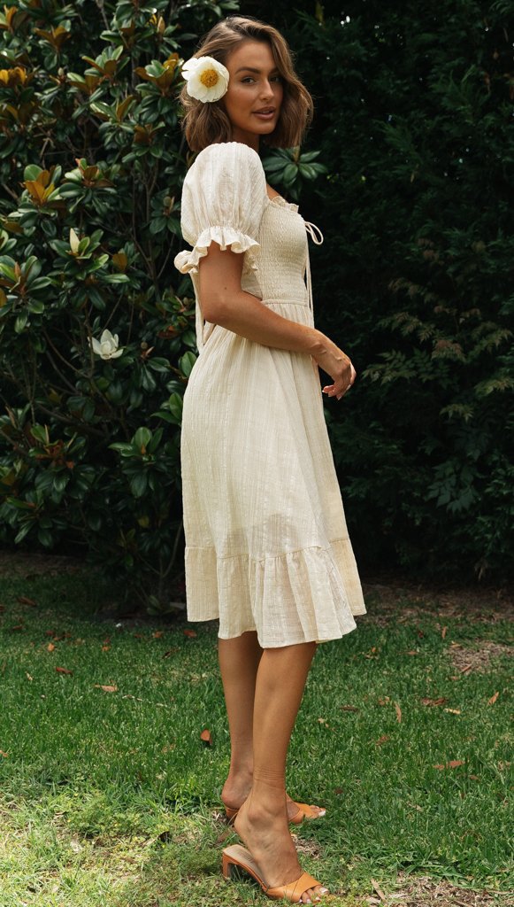 Scenic Town Embroidered Floral Maxi Dress - Fashionpara