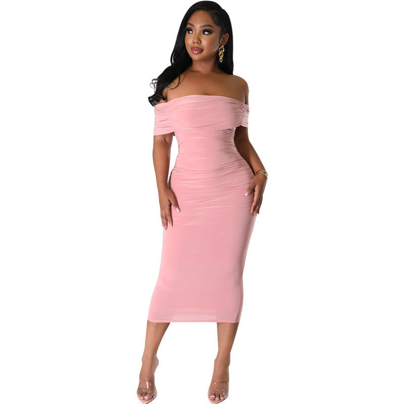 Alani Formal Off The Shoulder Dress - Fashionpara