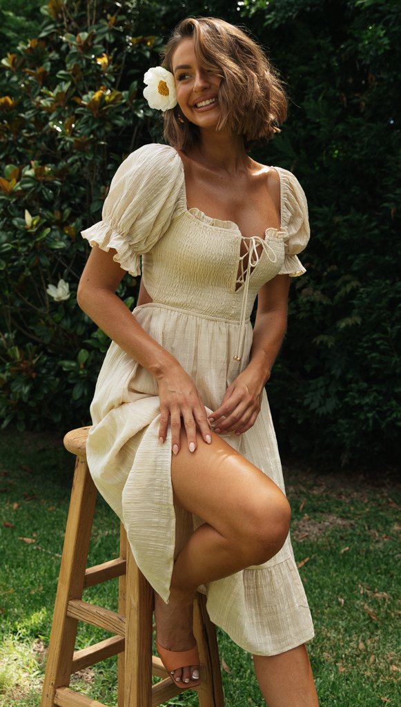 Scenic Town Embroidered Floral Maxi Dress - Fashionpara