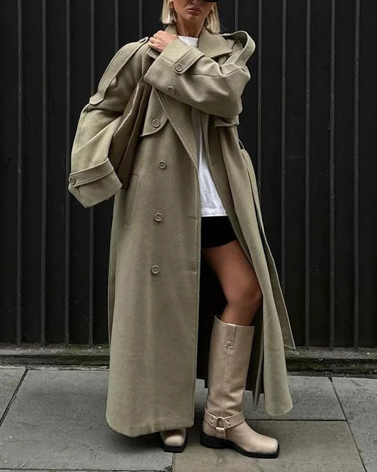 ShoptheCIC Norwegian Fjord Woolen Trench Coat for Elegance