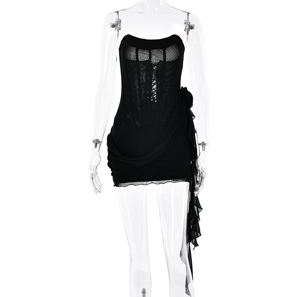 Lorene Mini Dress - Black