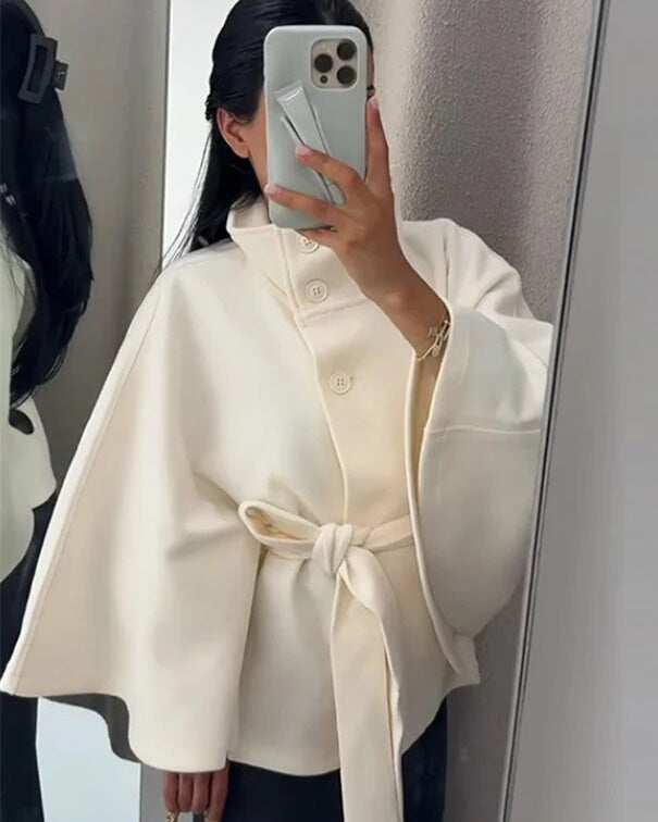 ShoptheCIC Highland Moor Woolen Belted Coat for Elegance