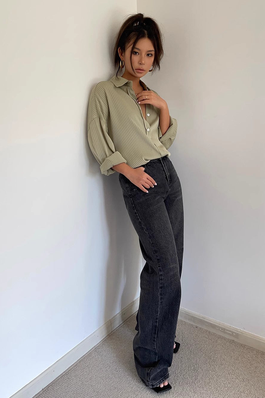 High Waist Buckle Detail