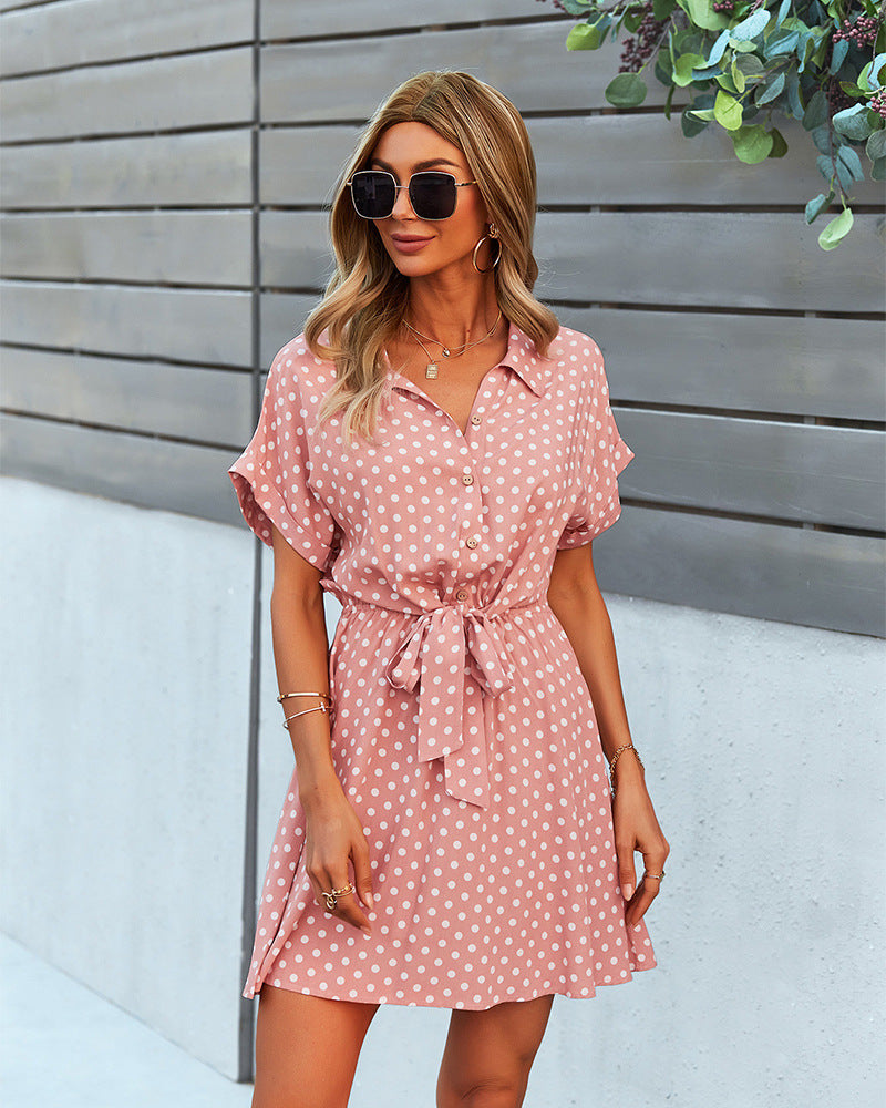 Playful Polka Dot Versatile Kimono Dress - Fashionpara