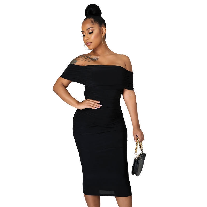 Alani Formal Off The Shoulder Dress - Fashionpara