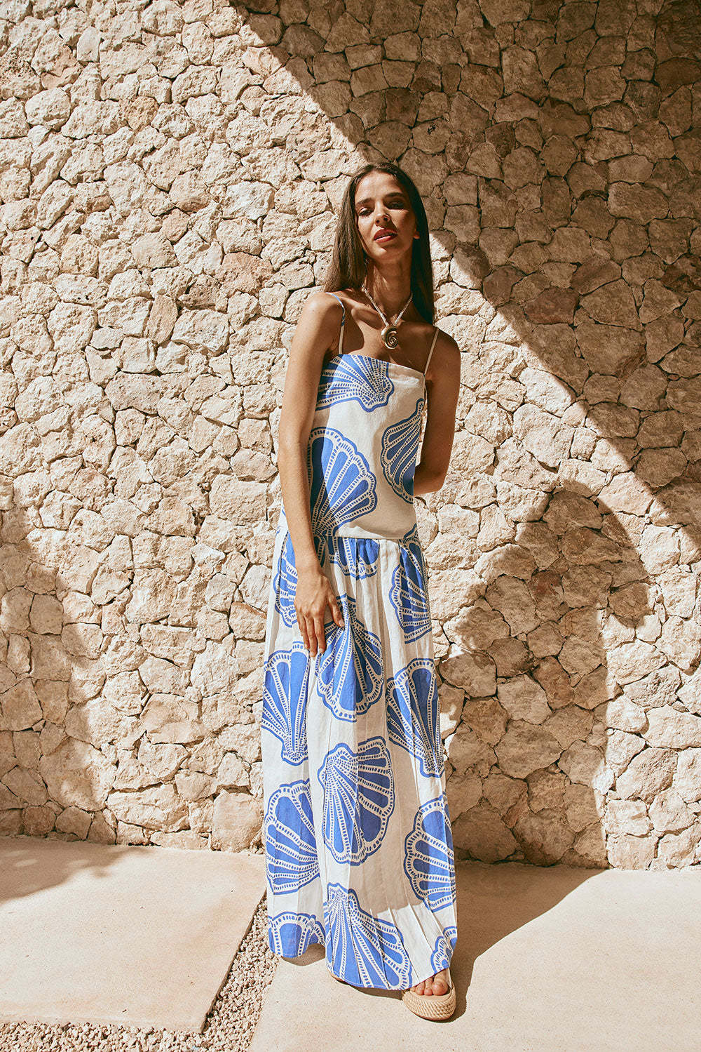 Marino Maxi Dress - Blue