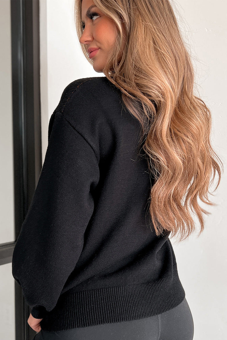 PrincessAce Casual Halloween Knit Sweater for Cozy Style