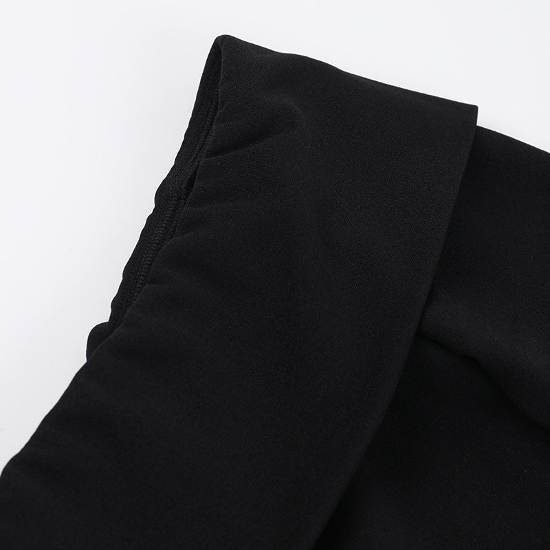 Barbara 2.0 Off Shoulder Mini dress-Black