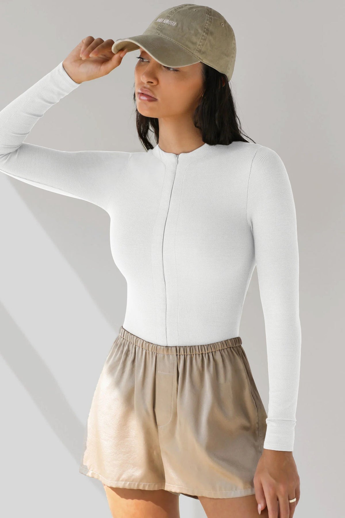 Bodysuit Style Knit Top