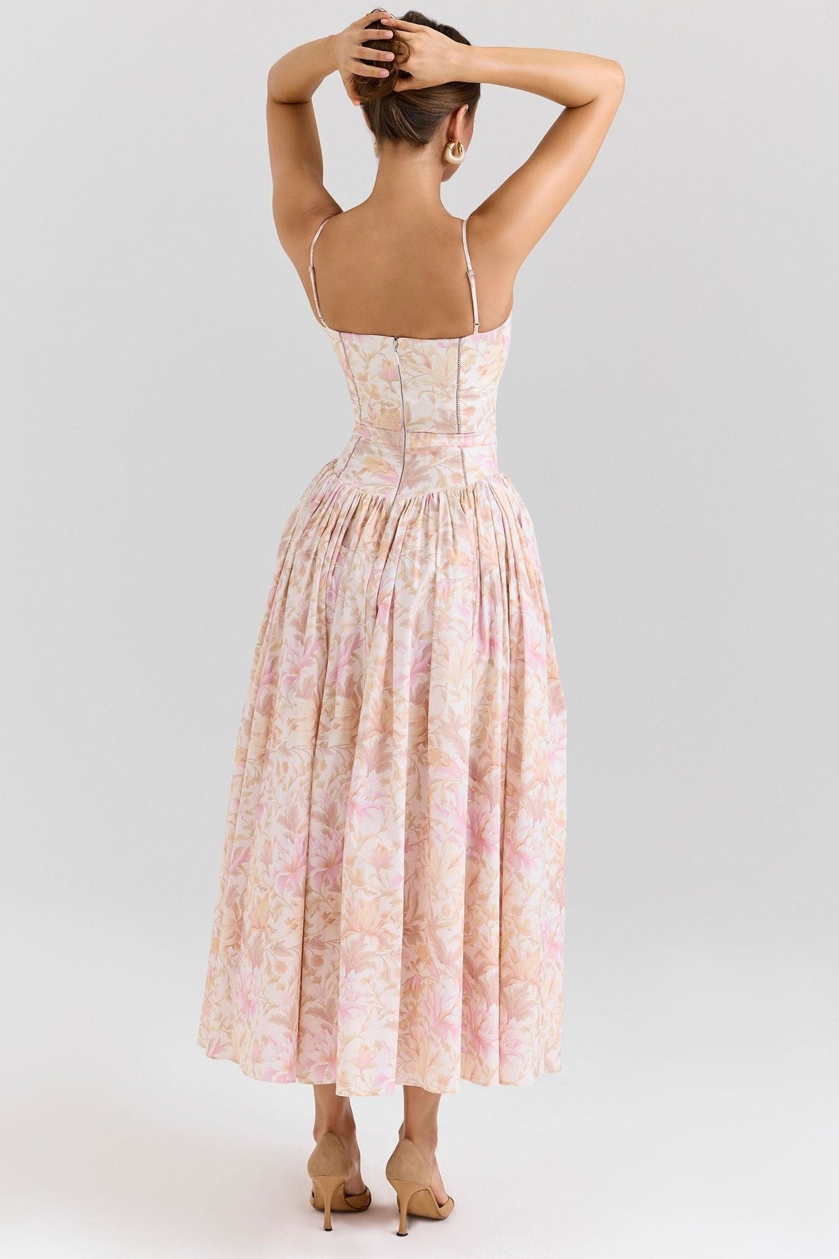 Ditsy Floral Slim Fit Slip Dress