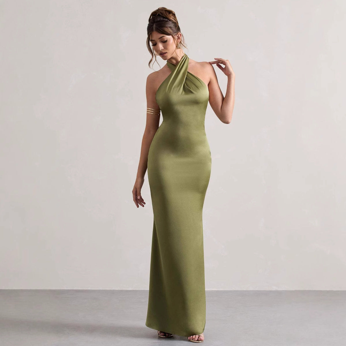 Halter Neck Evening Dress