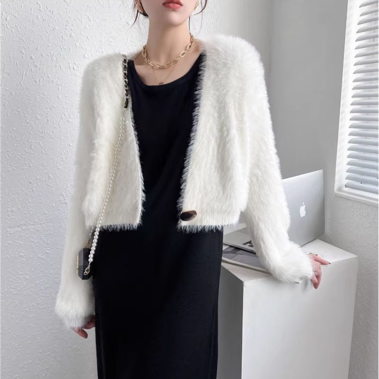 Orro Shop Single Button Cardigan Sweater for Effortless Style