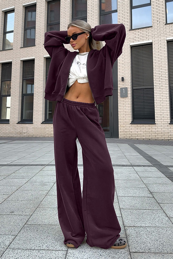 Cotswolds Lane Cozy Hooded Sweatshirt and Sweatpants Set