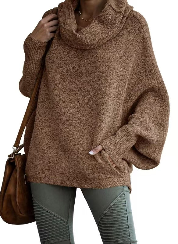 ShoptheCIC Solid Color Long Sleeve Pullover Sweater