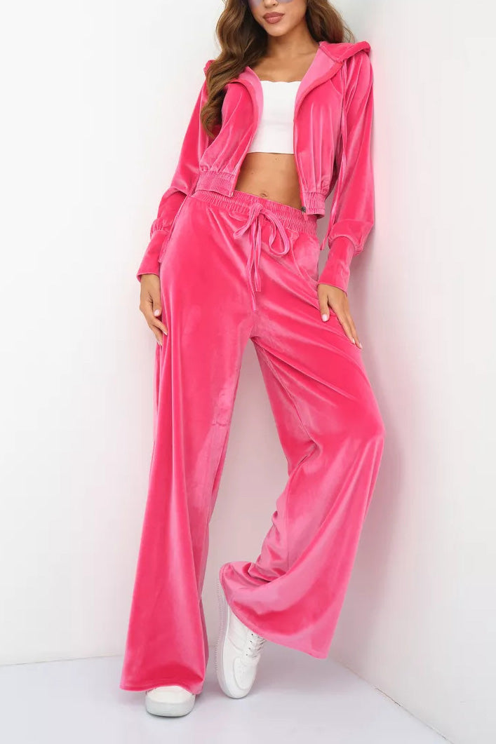 ShoptheCIC Minimalist Fleece Hoodie and Sweatpants Set