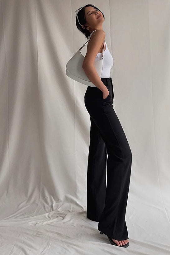 Nature High Waist Split Hem Pants