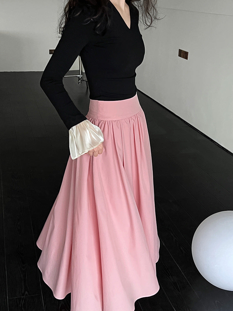 Vintage Flared A-line Pleated Skirt - Fashionpara