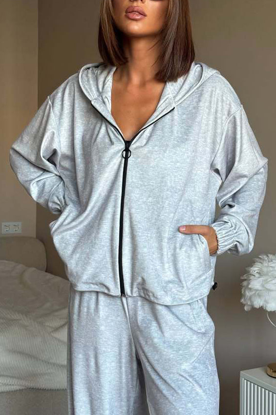 ShoptheCIC Cozy Cookie Dough Hooded Coat and Pants Set