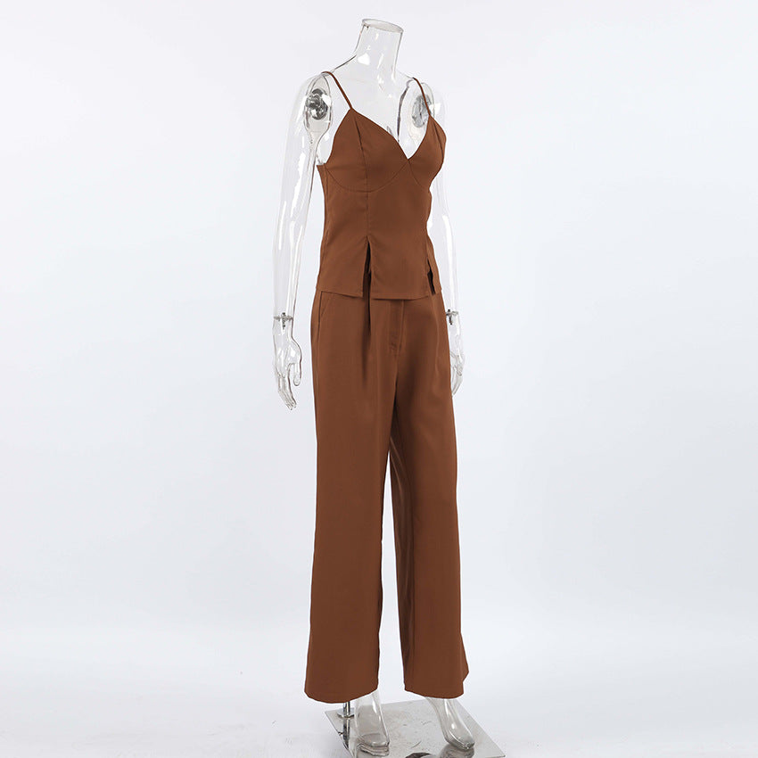 Freya Co-Ord Set - Brown