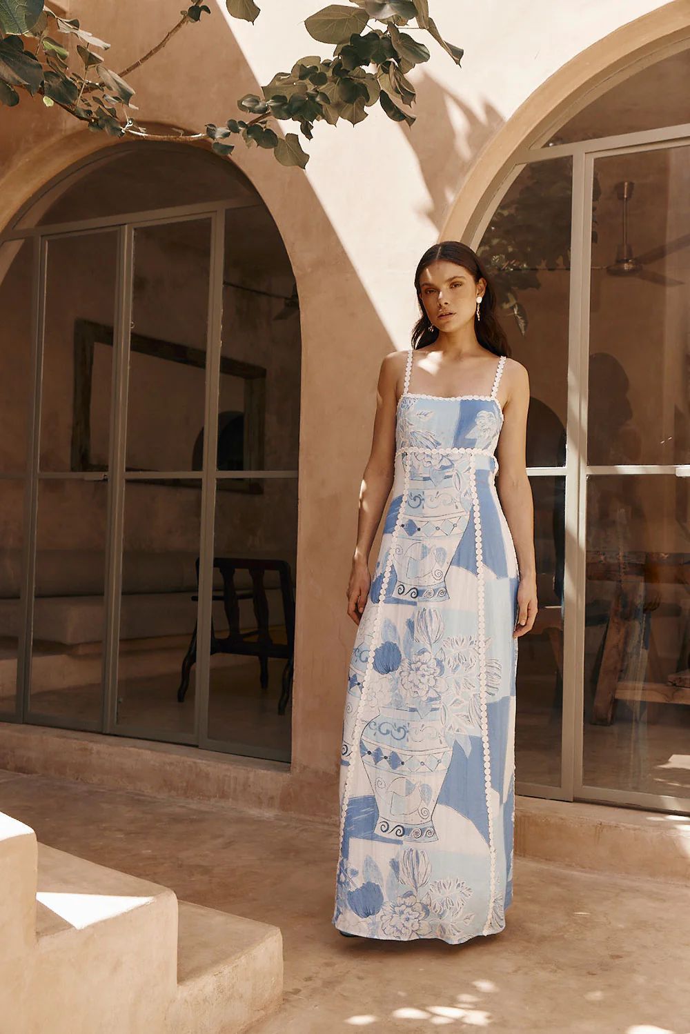 Valletta Maxi Dress - Blue