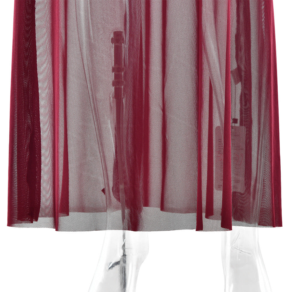Bruna Maxi Dress - Maroon