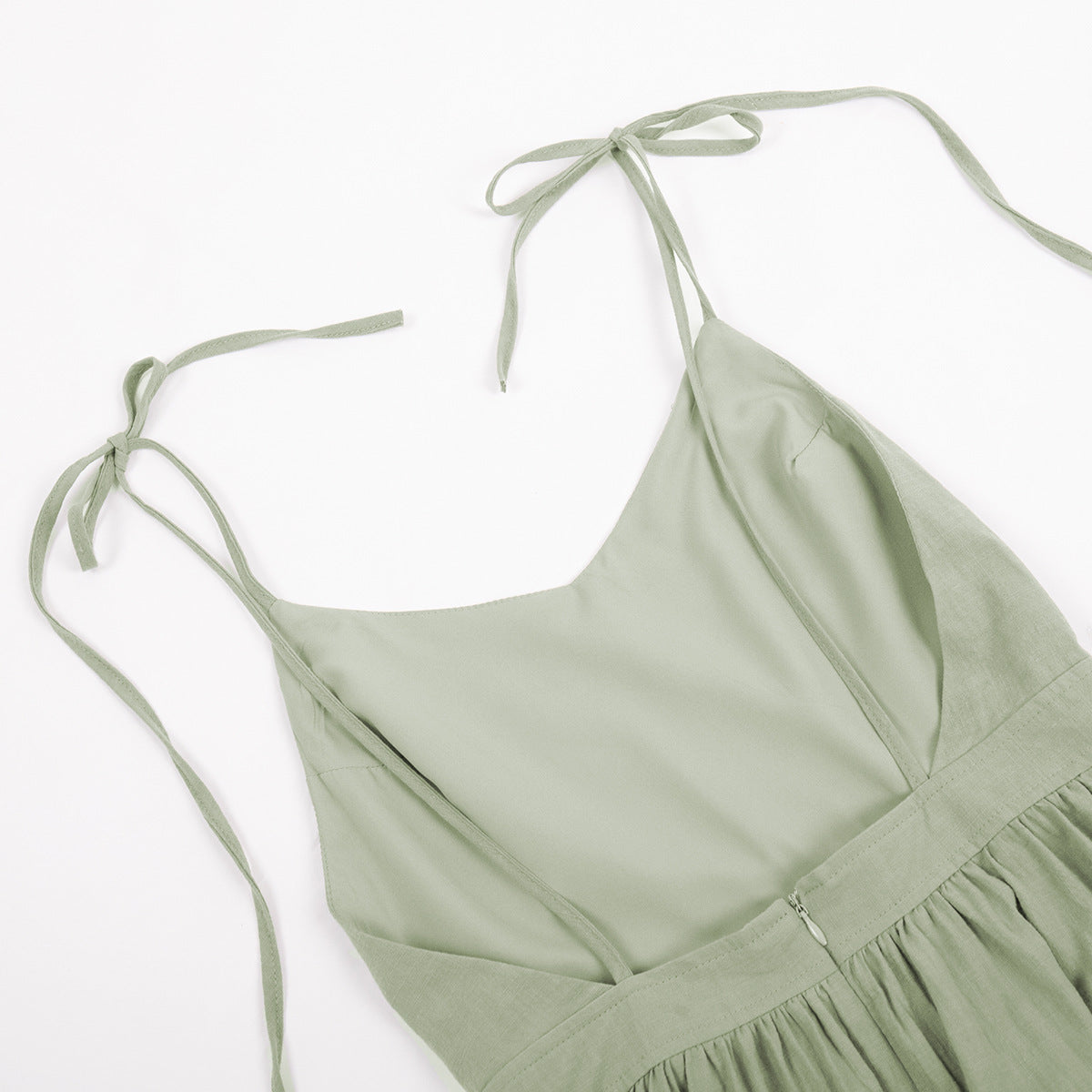 Crochet Cutie Linen Maxi Dress - Fashionpara