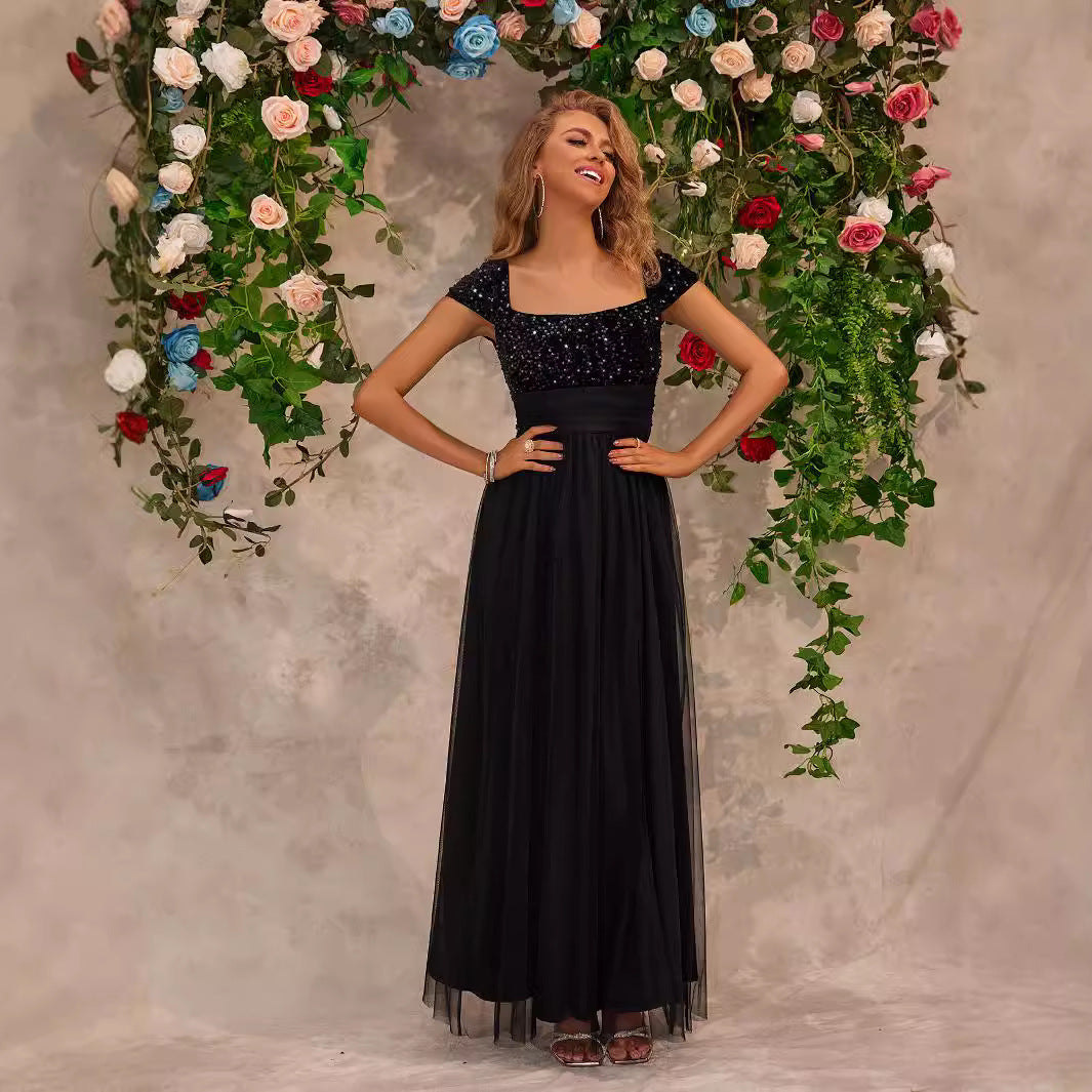 Lace Dress Bridesmaid Evening Dress - Fashionpara