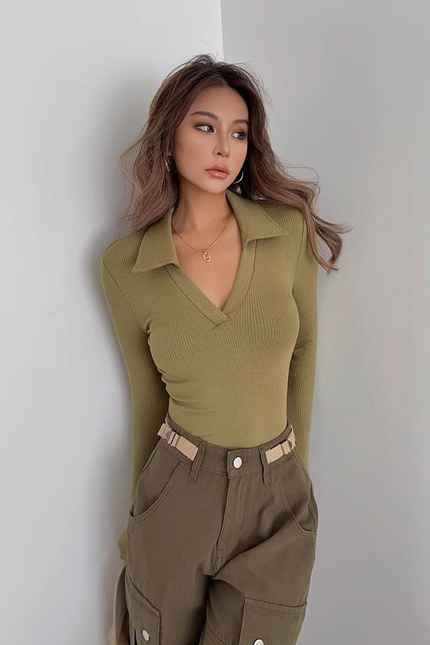 Orro Shop V-Neck Knit Wrap Sweater for Effortless Style